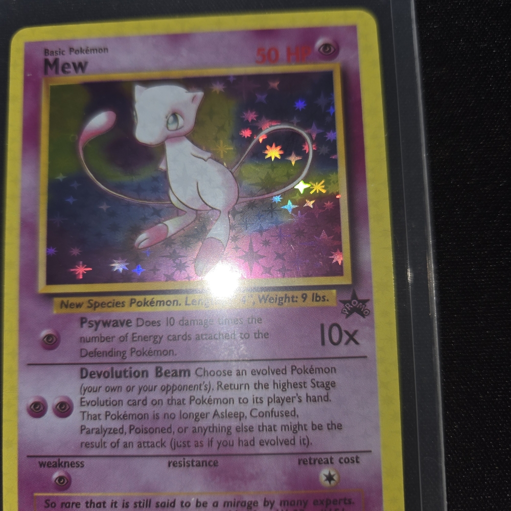 Pokémon Mew Replica Holographic Card